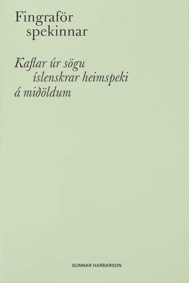 Kápa bókarinnar Fingraför spekinnar. Kaflar úr sögu íslenskrar heimspeki á miðöldum