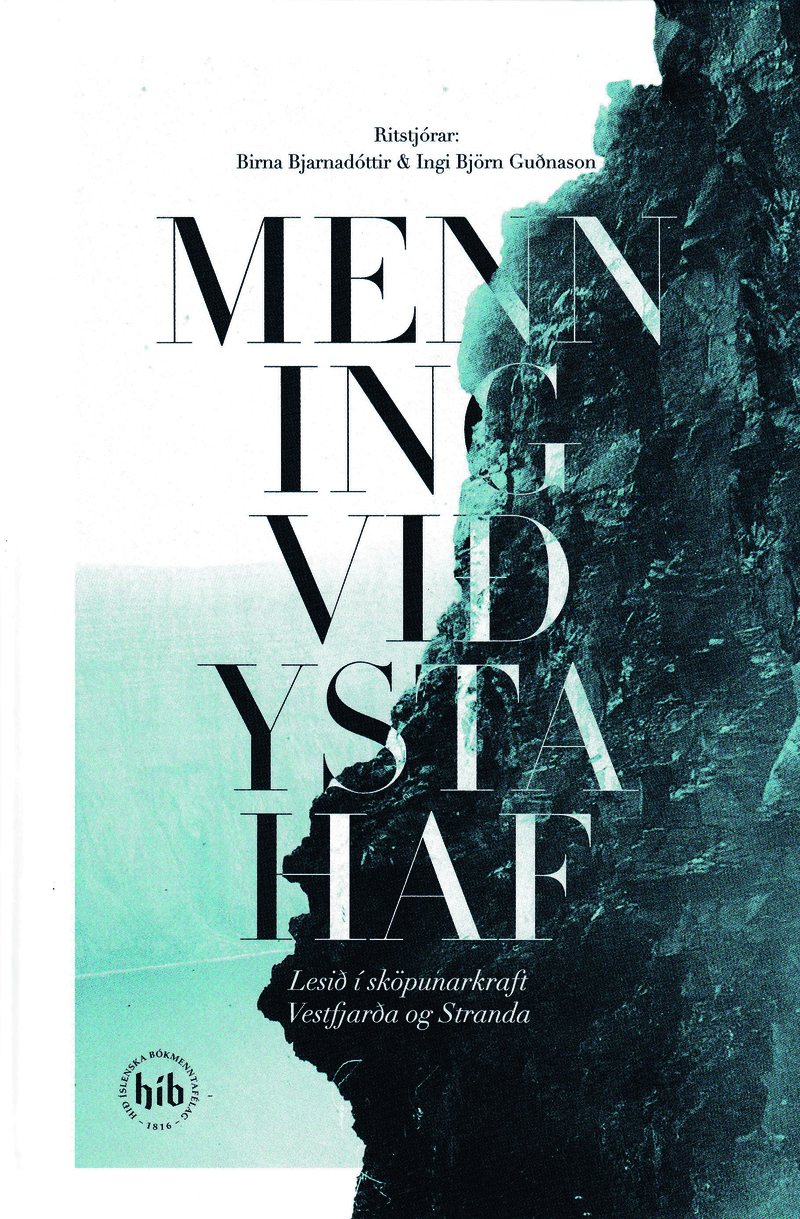 Kápa bókarinnar Menning við ysta haf. Lesið í sköpunarkraft Vestfjarða